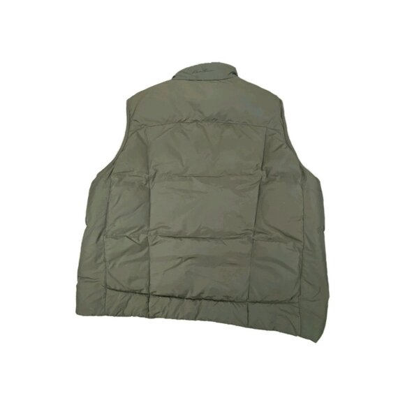 Eddie Bauer Down Puffer Vest Men XL Green Comfortable Sportsman Mock Neck Zip Up - Picture 8 of 14